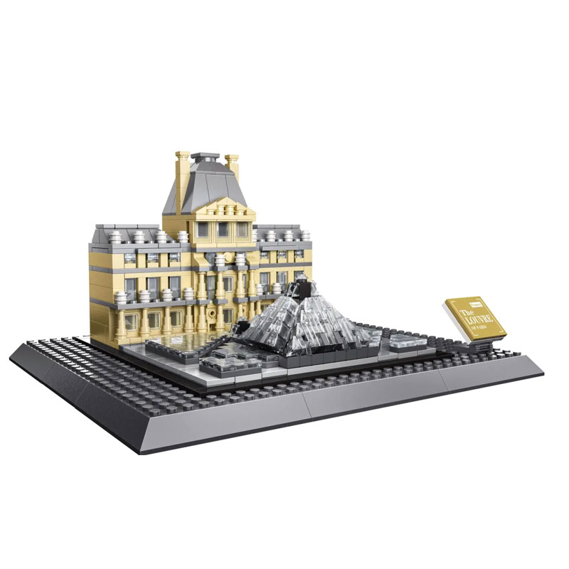 Đồ chơi xếp hình Toà nhà Paris Louvre_4213