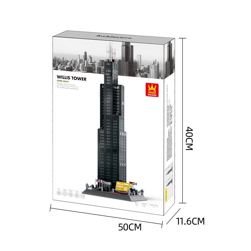 Đồ chơi xếp hình Tòa nhà Willis Chicago Hoa Kỳ_5228