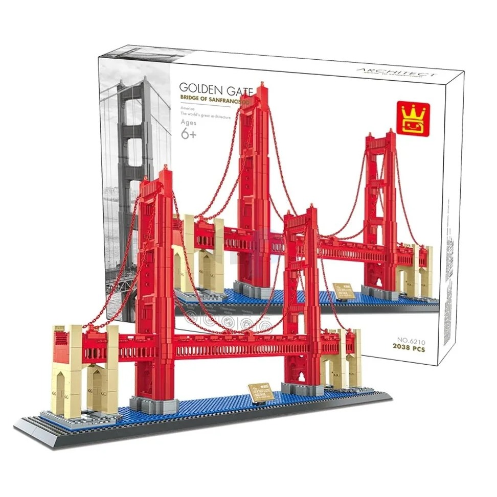Đồ chơi xếp hình Cầu Cổng Vàng San Fransisco_6210