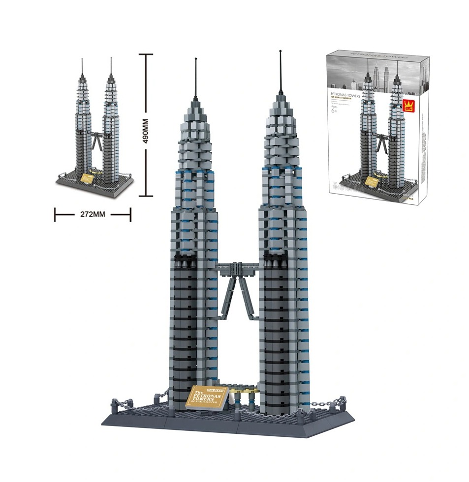 Đồ chơi xếp hình tháp đôi Petronas_5213