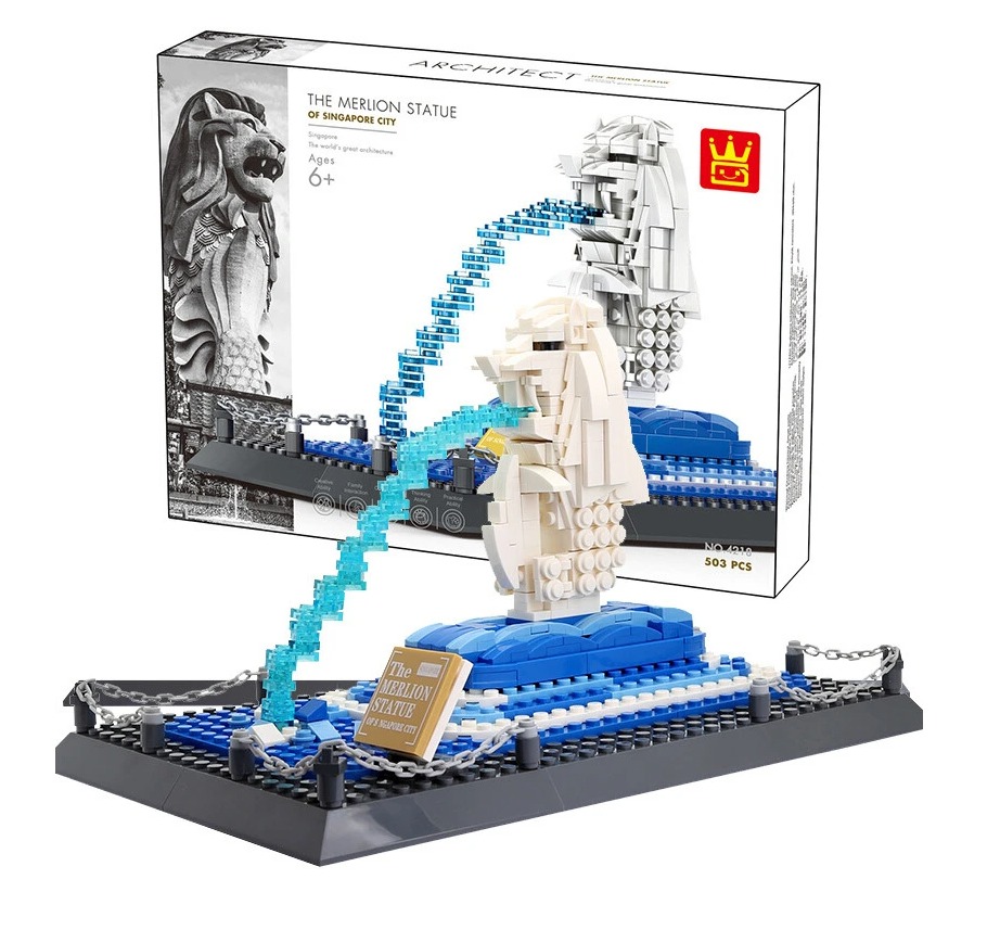 Đồ chơi xếp hình Tượng Merlion Singapore_4218