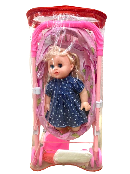 Mô hình em bé búp bê xe đẩy