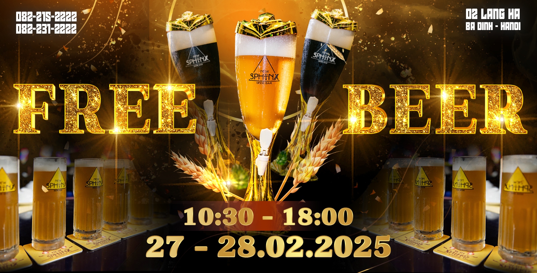 Special Offer ON FEBRUARY 27, 28/ 2025 Free Czech draft beer FROM 10:30 a.m. to 6:00 p.m