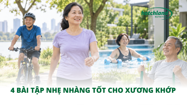 4 bài tập nhẹ nhàng tốt cho xương khớp