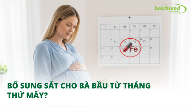 Bổ sung sắt cho bà bầu từ tháng thứ mấy?