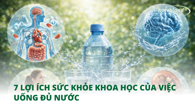 7 lợi ích sức khỏe khoa học của việc uống đủ nước