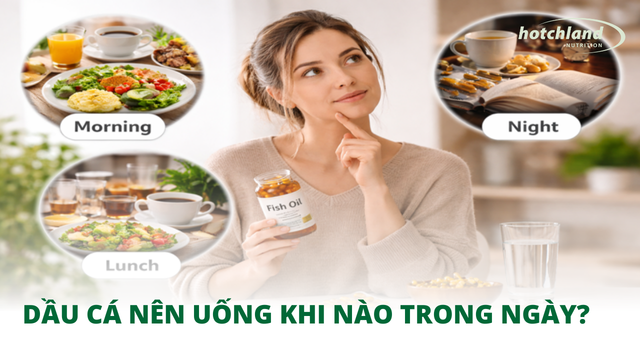 Dầu cá nên uống khi nào trong ngày