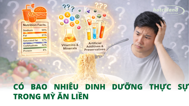 Có bao nhiêu dinh dưỡng thực sự trong mỳ ăn liền