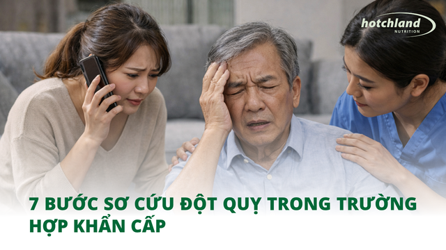7 bước sơ cứu đột quỵ trong trường hợp khẩn cấp