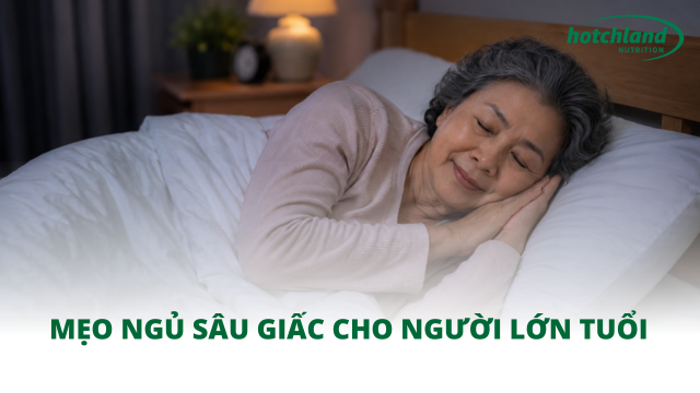 Mẹo ngủ sâu giấc cho người lớn tuổi