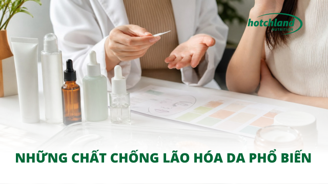 Những chất chống lão hóa da phổ biến