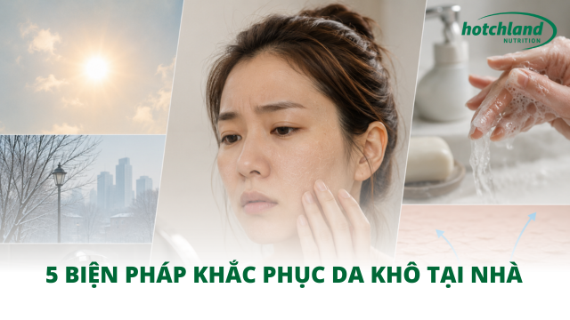 5 biện pháp khắc phục da khô tại nhà