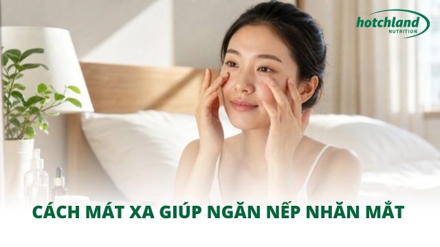 Cách mát xa giúp ngăn nếp nhăn mắt