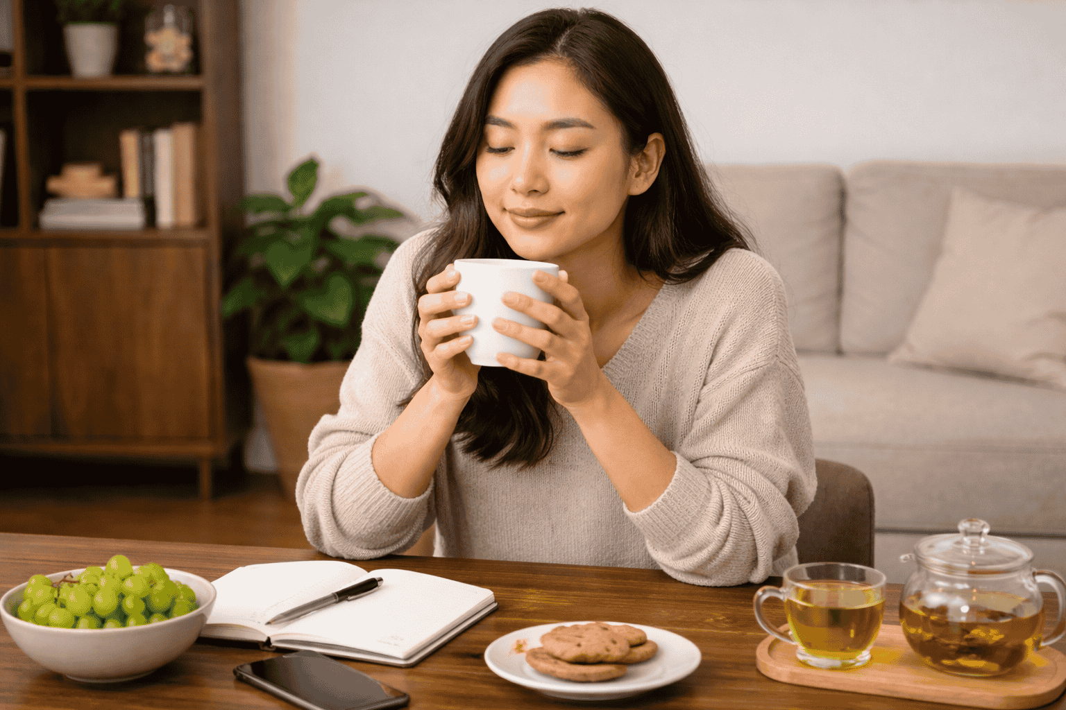 Cà phê hoặc trà xanh giúp cải thiện sự tập trung tự nhiên khi học tập và làm việc 