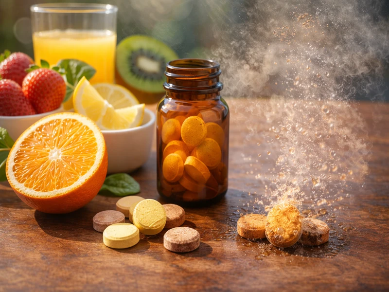 Vitamin C là chất bổ sung phổ biến nhưng rất dễ bị oxy hóa