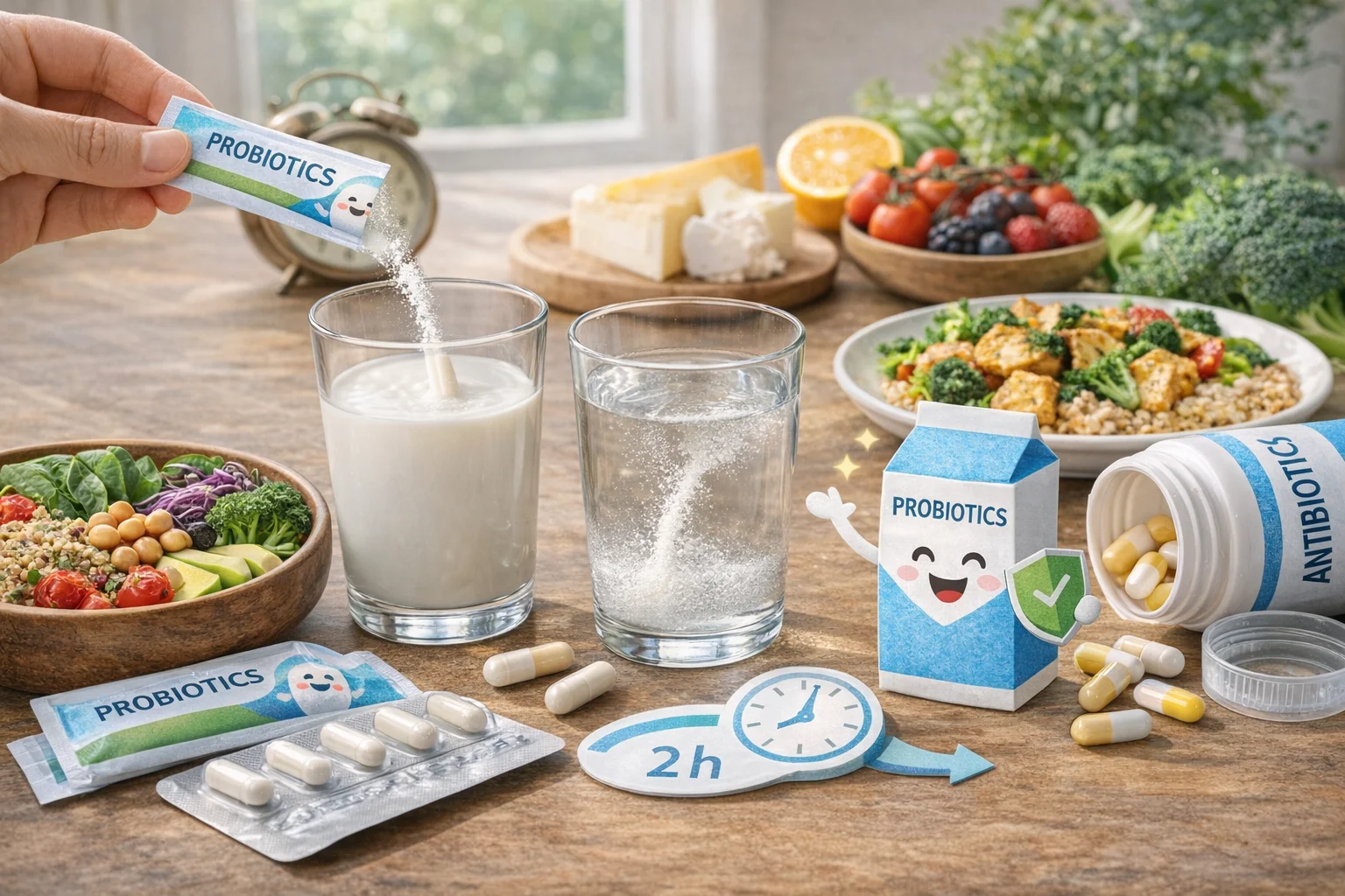 Cách uống men vi sinh đúng cách