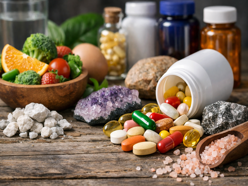 Vitamin tổng hợp là chất bổ sung có chứa sự kết hợp của vitamin và khoáng chất