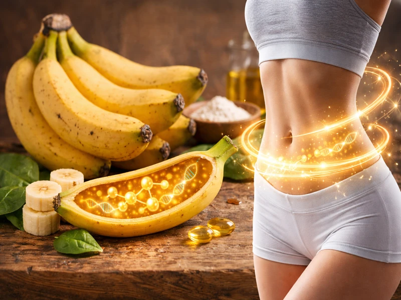 Chuối chứa Choline giúp loại bỏ gen gây tích mỡ bụng