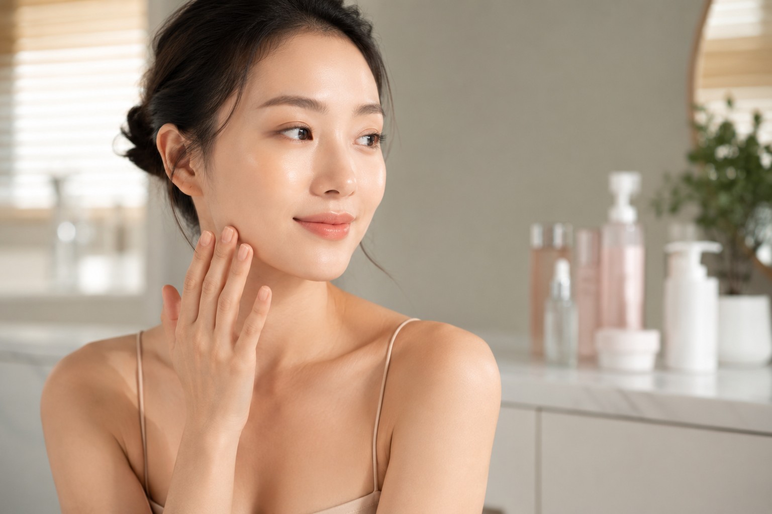 Collagen góp phần duy trì độ săn chắc, đàn hồi và cấu trúc nâng đỡ của làn da.