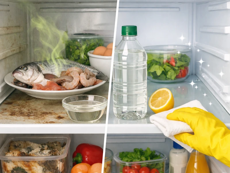 Giấm trắng giúp bạn đánh bay mùi hôi tanh bám trên tủ lạnh lâu ngày