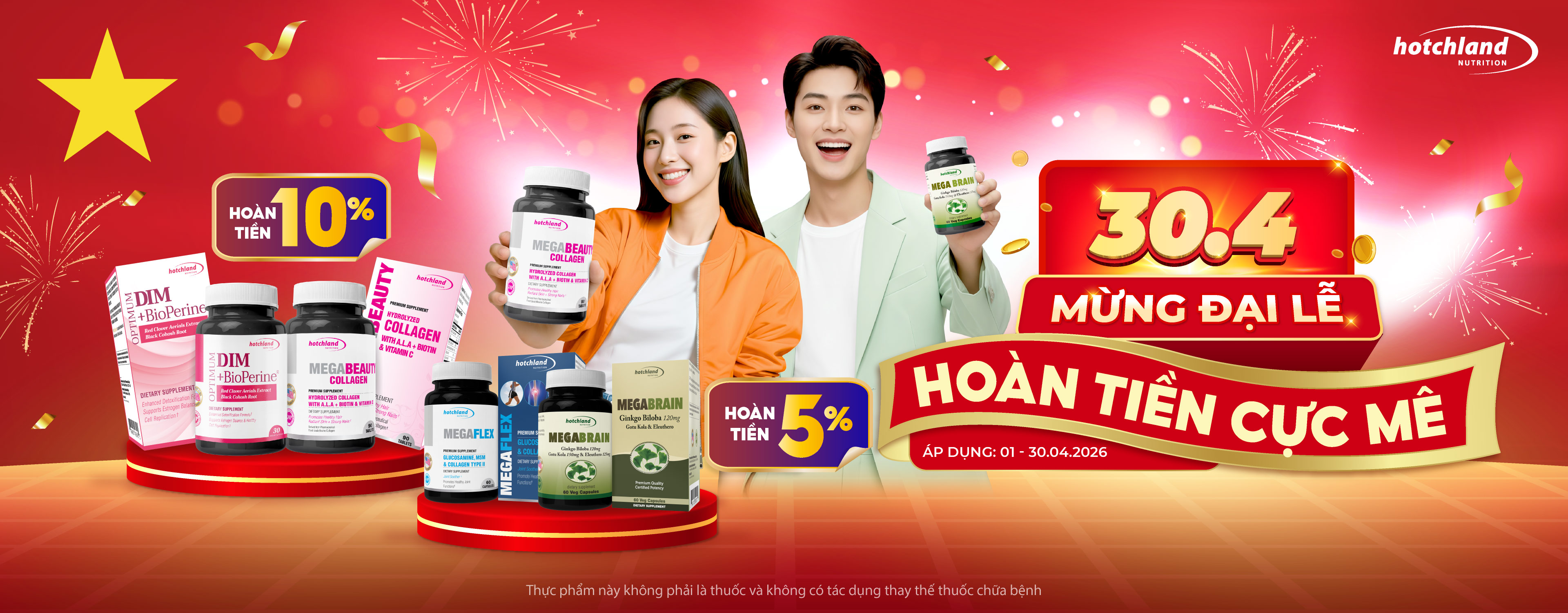 Hotchland Nutrition khuyến mãi tháng 4