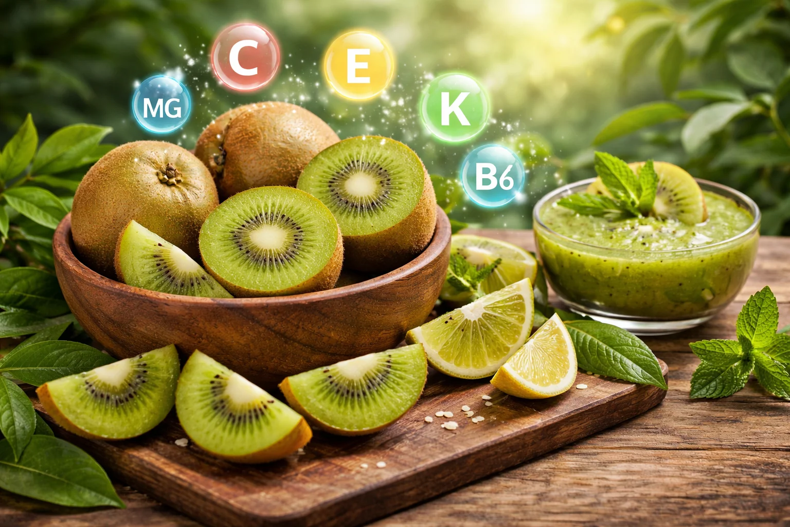 Kiwi là loại hoa quả ít đường nhưng có đầy đủ chất khoáng, vitamin cho cơ thể.