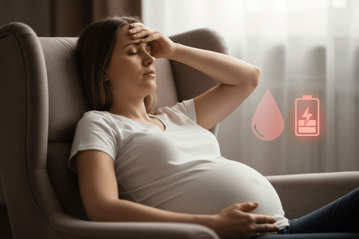 Mẹ bầu mệt mỏi khi thiếu vitamin B12