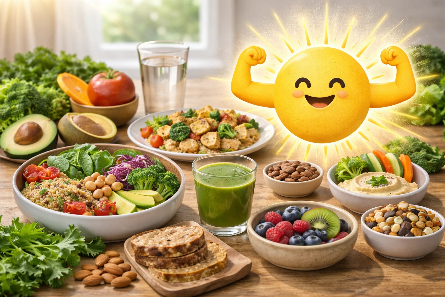 Một chế độ ăn lành mạnh sẽ tiếp thêm năng lượng cho bạn