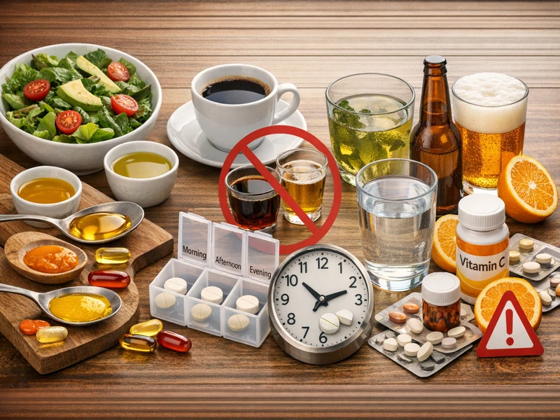 Một số loại Vitamin nên được uống chung với thực phẩm chứa chất béo