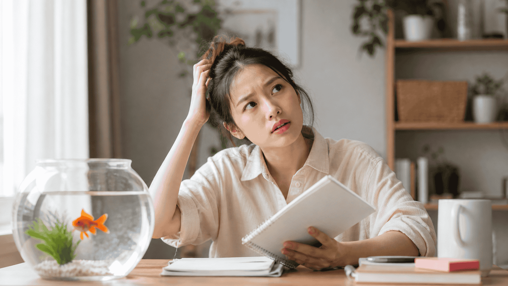 Não cá vàng là cách nói về tình trạng hay quên và mất tập trung