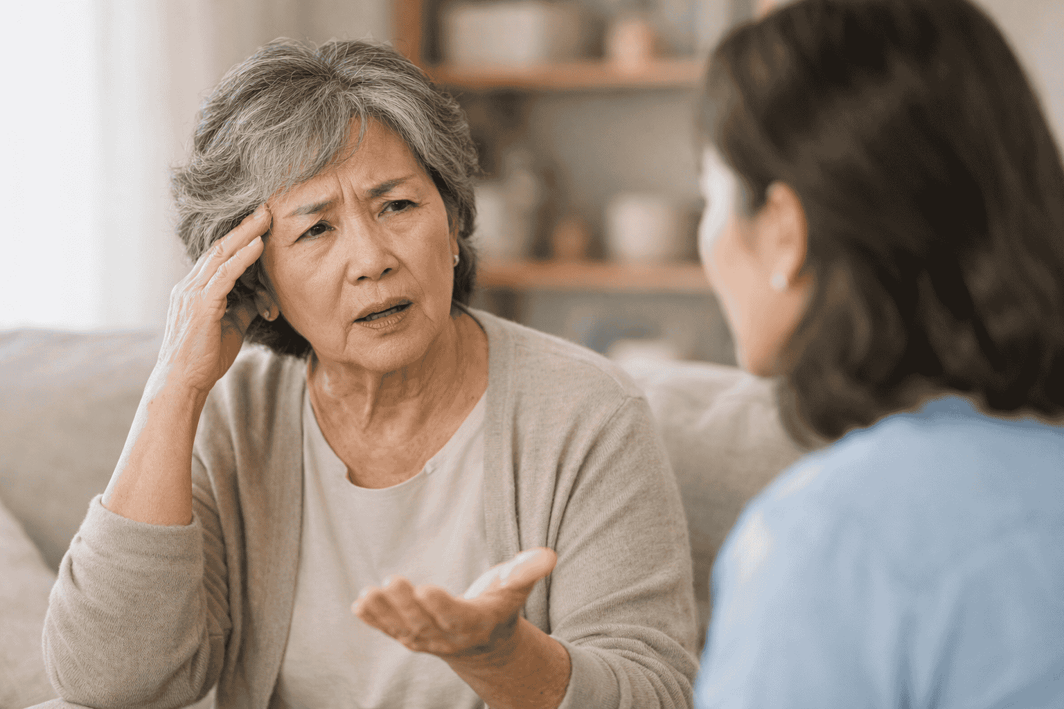 Người suy giảm trí nhớ gặp khó khăn trong giao tiếp hằng ngày