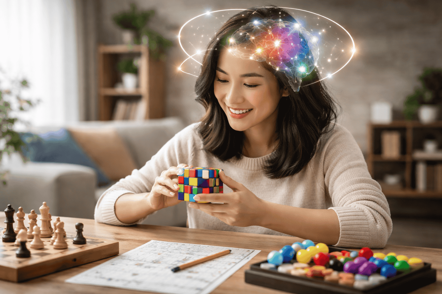 Những trò chơi phát triển trí não giúp tạo ra sự thay đổi tích cực ở nhiều vùng trong não