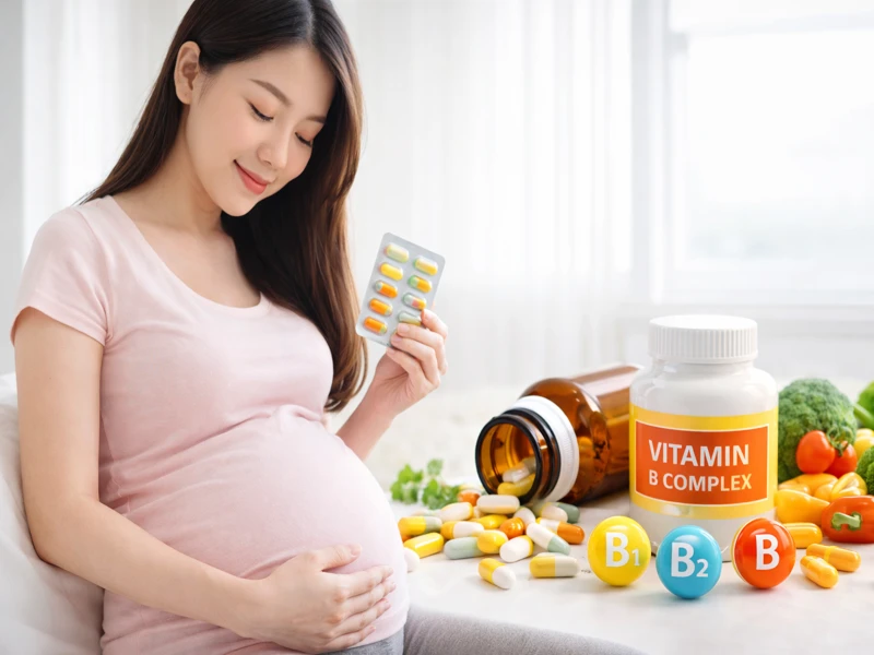 Phụ nữ mang thai có thể phải cần bổ sung thêm vitamin B tổng hợp cho sự phát triển của thai