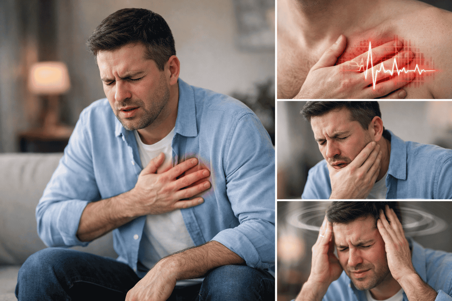 Rối loạn lo âu hoảng sợ có thể gây tim đập nhanh, khó thở, chóng mặt