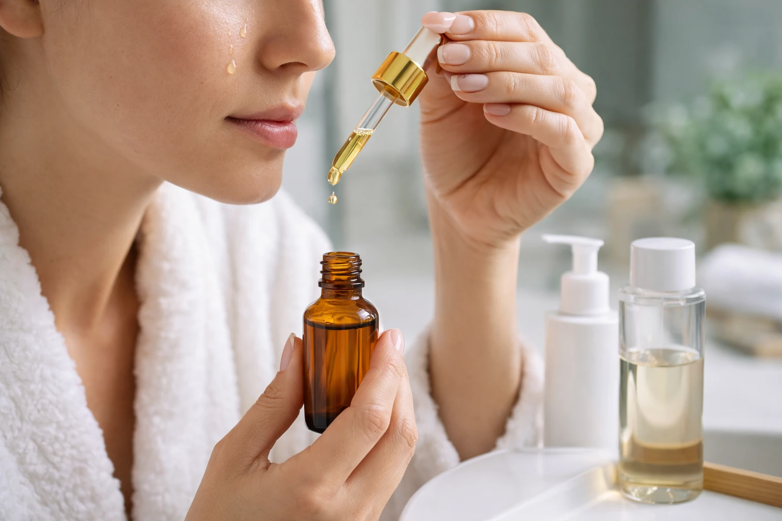 Serum vitamin thường được khuyên sử dụng sau bước làm sạch da