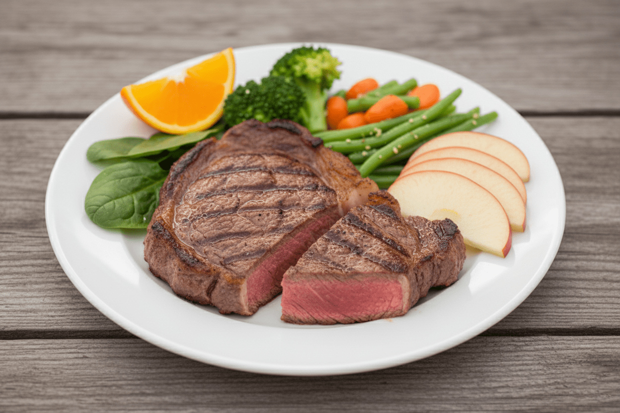 Thịt đỏ giàu sắt cho bà bầu