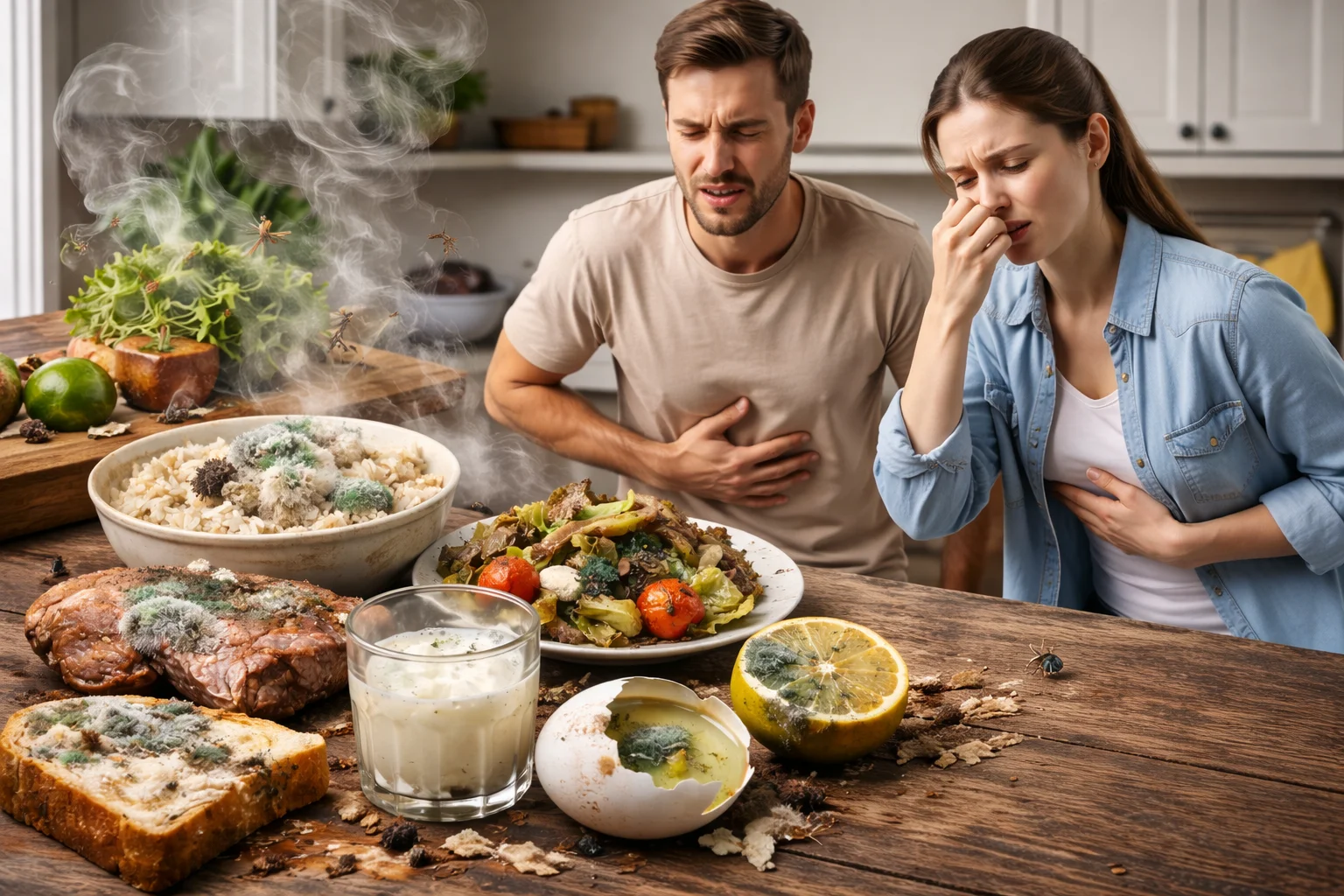 Thực ăn bị ôi thiu có thể gây khó chịu cho vị giác và dạ dày của bạn