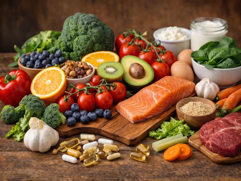 Ưu tiên bổ sung vitamin và khoáng chất qua thực phẩm ăn uống