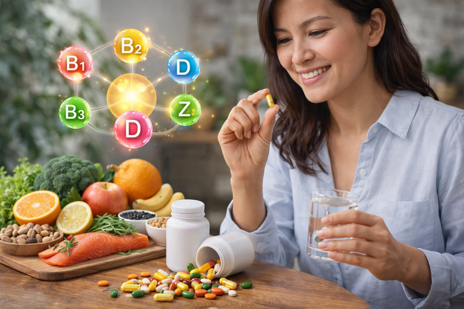 Vitamin tổng hợp bù đắp sự thiếu hụt dinh dưỡng