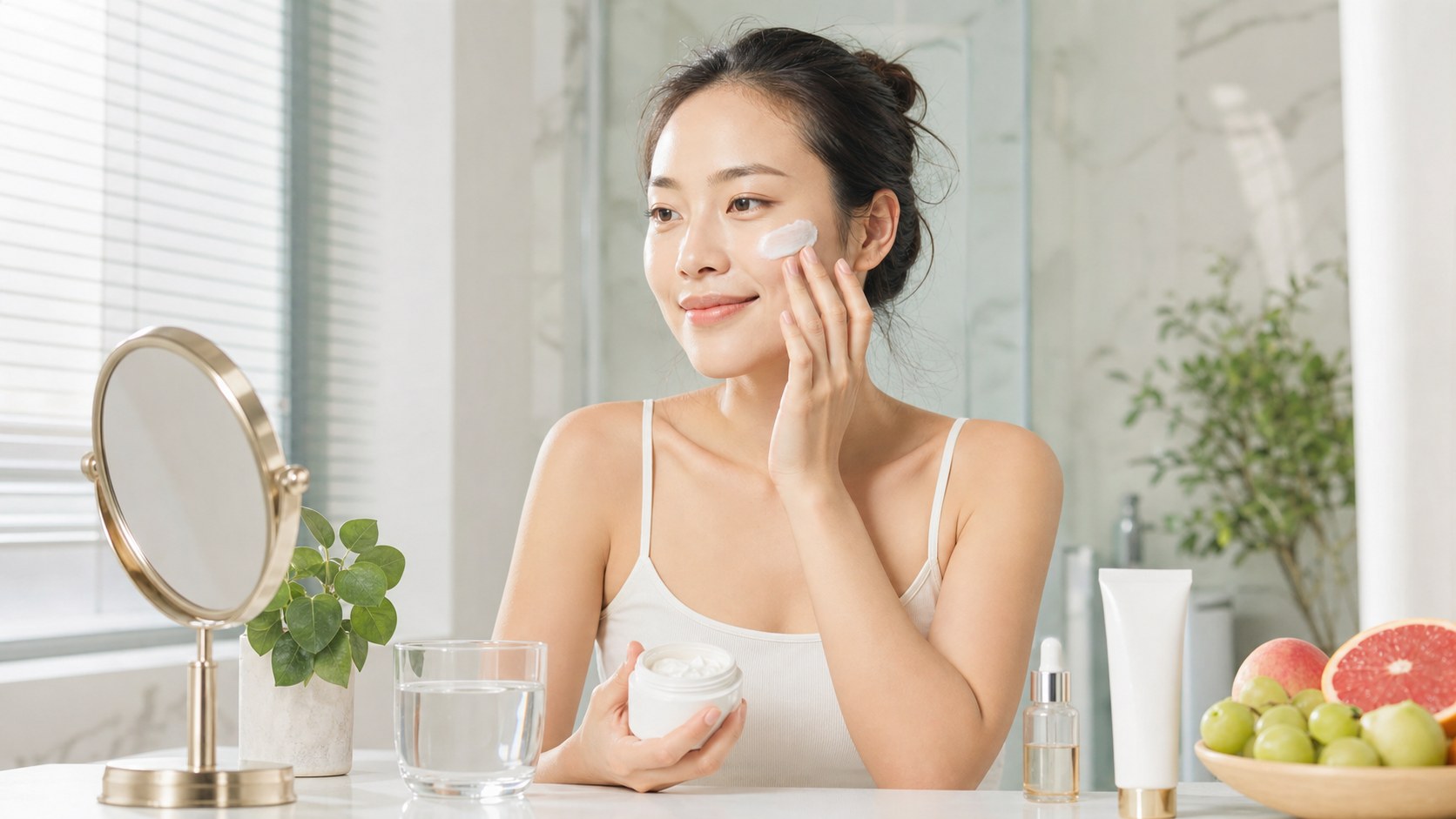 Phục hồi da lão hóa tại nhà cần ưu tiên chống nắng, dưỡng ẩm, hoạt chất phù hợp và lối sống lành mạnh.