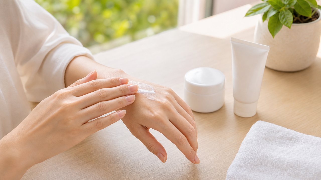 Dưỡng ẩm và chống nắng đều giúp bàn tay trông mềm mại, sáng khỏe hơn.