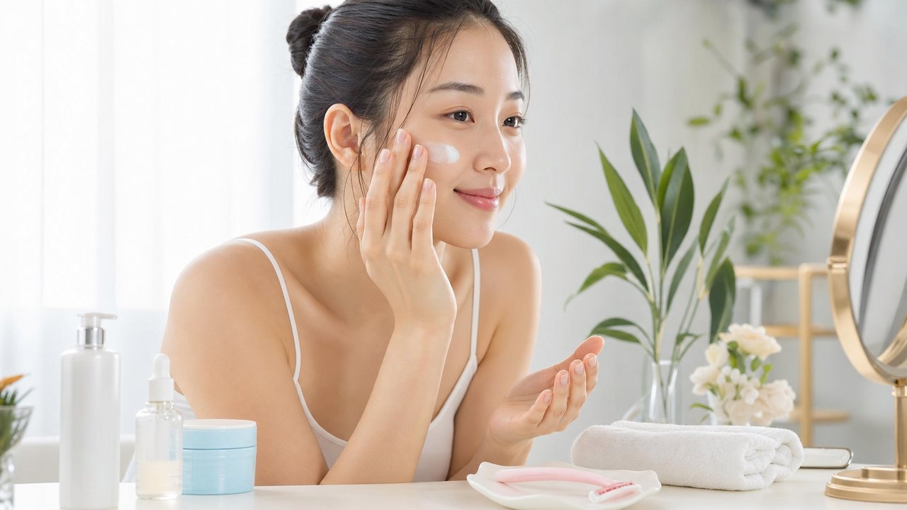 Sau khi cạo lông mặt, nên ưu tiên dưỡng ẩm phục hồi và chống nắng.