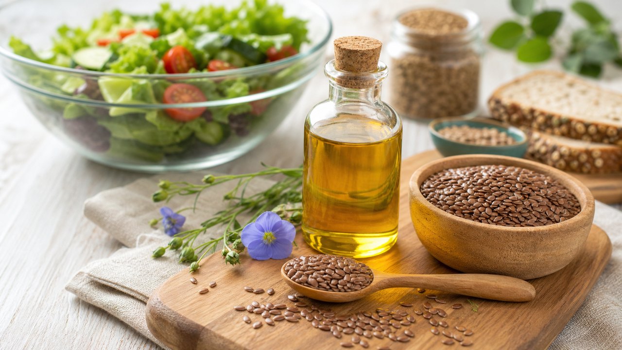 Tăng cường sức khỏe tim mạch với dầu hạt lanh, Omega 369