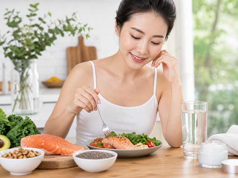 Omega-3 từ dầu cá có tác dụng chống viêm và hỗ trợ hàng rào bảo vệ da
