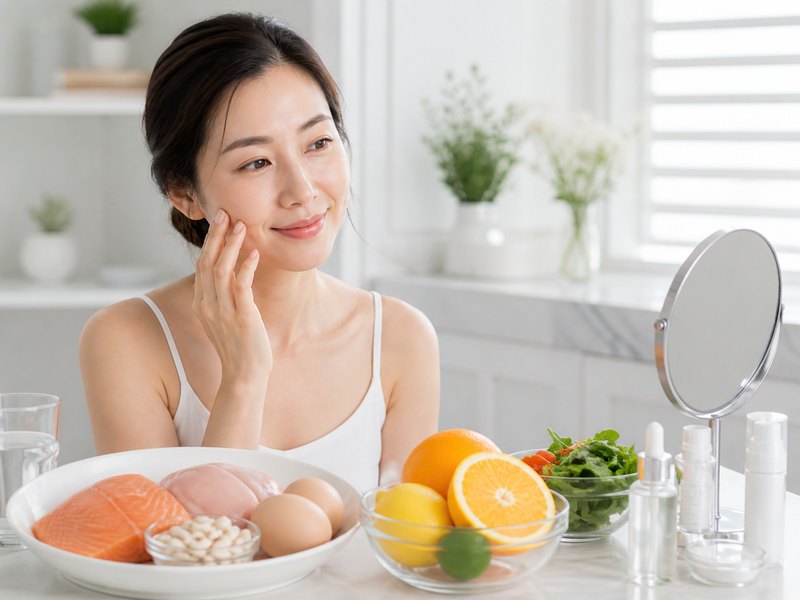 Collagen đóng vai trò quan trọng trong cấu trúc và độ đàn hồi của làn da