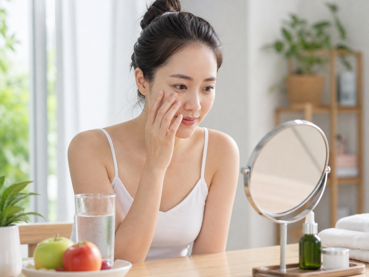 Lối sống lành mạnh có thể hỗ trợ cải thiện quầng thâm mắt ở một số trường hợp