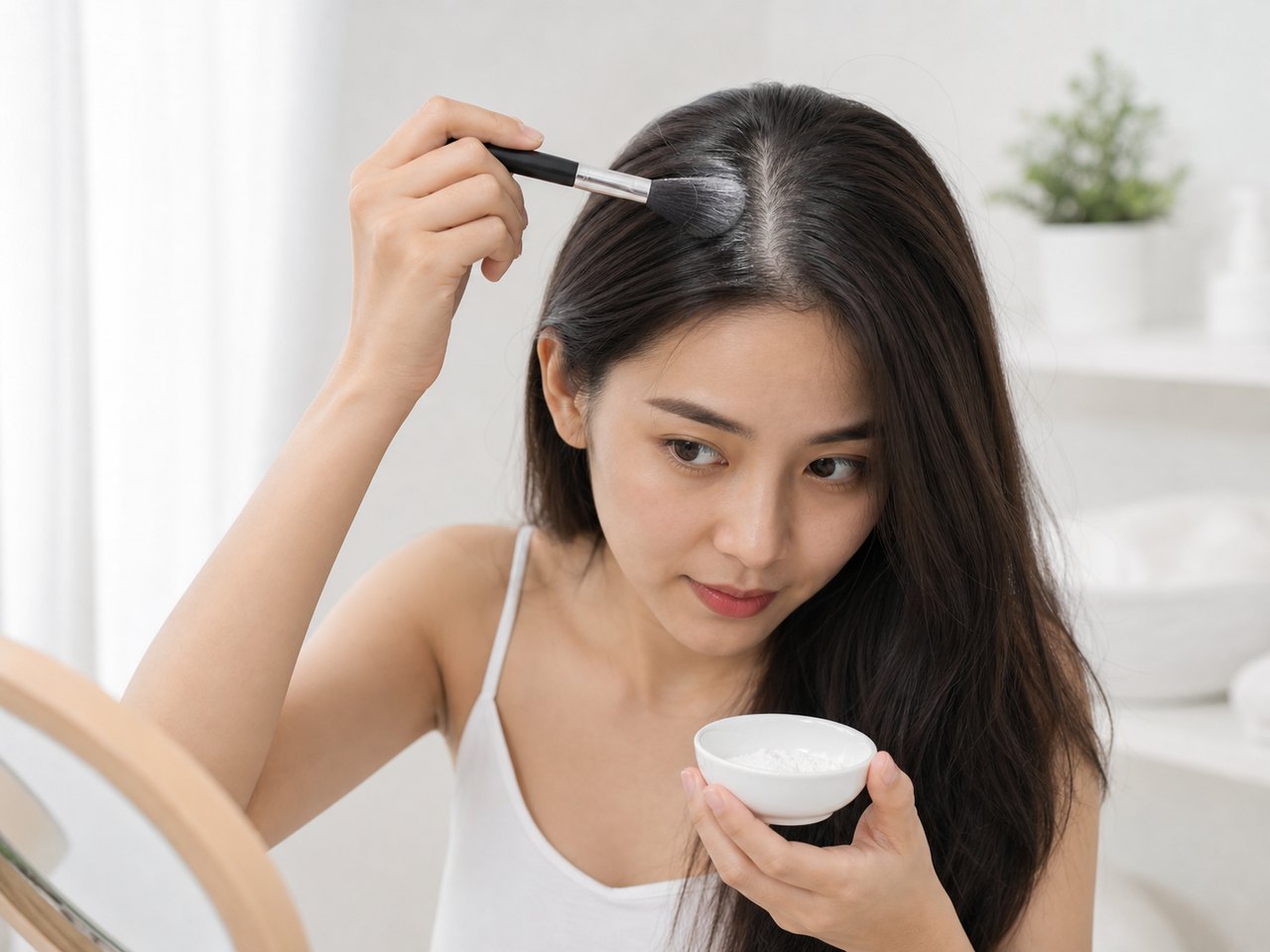 Tinh bột ngô có thể hỗ trợ hút dầu tạm thời trên tóc