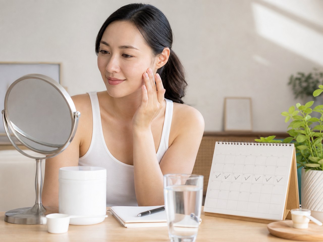Nên đánh giá hiệu quả sau khoảng 2-3 tháng uống collagen đều đặn.