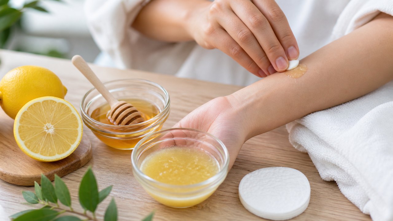 Chanh tươi kết hợp mật ong là mẹo dân gian cho vùng da rạn, cần thử trên vùng da nhỏ trước khi dùng.