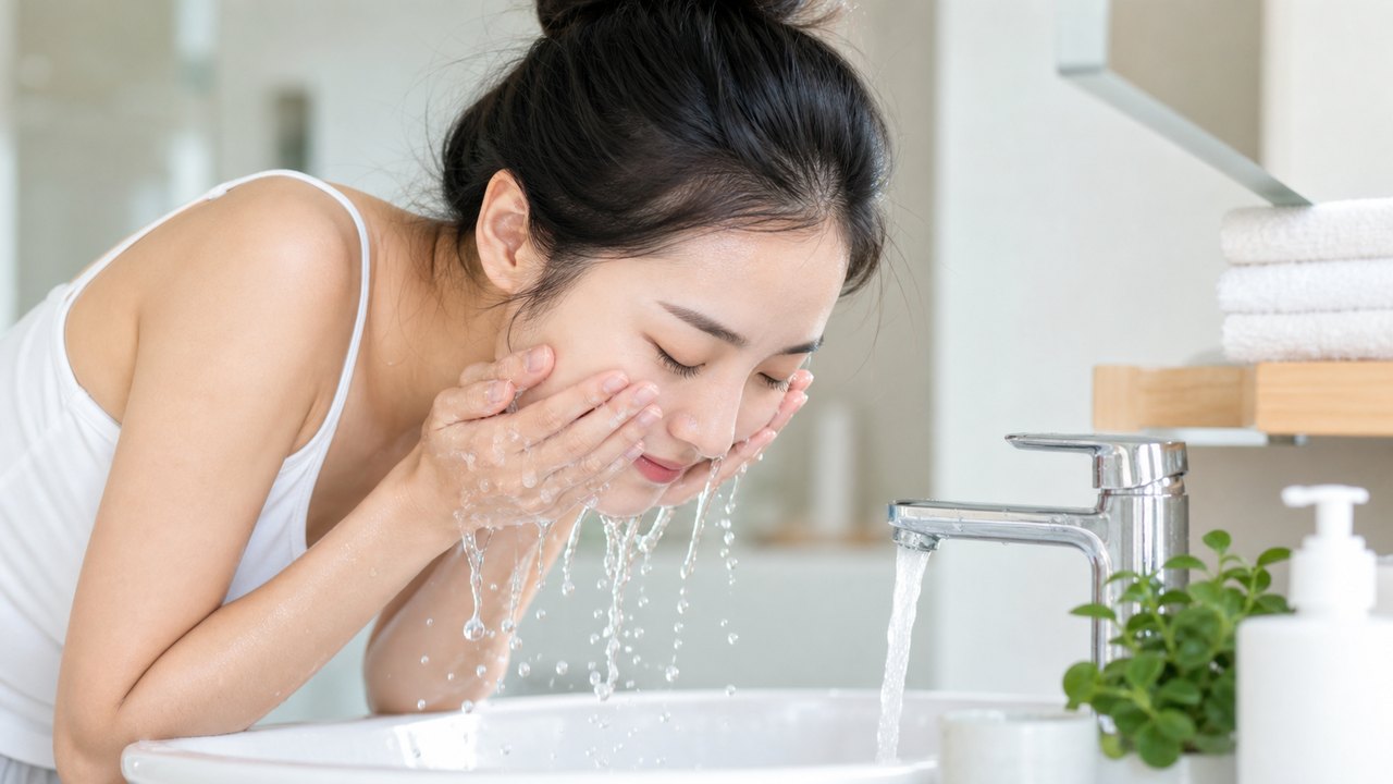 Vệ sinh da mặt đúng cách mỗi ngày là bước nền tảng giúp lỗ chân lông sạch thoáng và trông nhỏ hơn.
